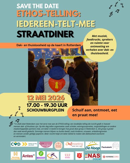 Iedereen-Telt-Mee Straatdiner - Solidarity with the homeless of Rotterdam!