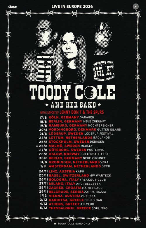 DEAD MOON NIGHT w/ TOODY COLE & HER BAND (US) + JENNY DON’T & THE SPURS (US) + DJ BONE 